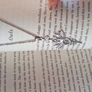 Silver Umalome Buddhist Symbol Necklace
